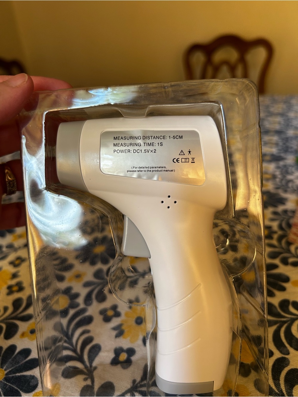 Non-Contact Infrared Forehead Thermometer — White - Picture 7 of 8